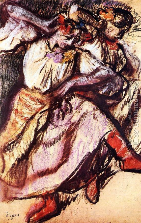Edgar Degas : Two Russian Dancers